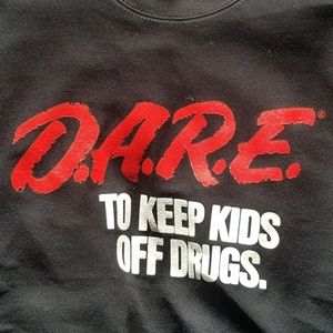 vtg / DARE / black sweater/ men's size XL